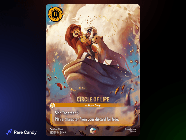 Circle of Life Enchanted #225 from Lorcana: Fabled