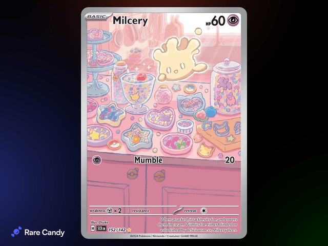 Milcery Illustration Rare 152/142 from Pok�mon Stellar Crown